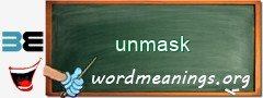 WordMeaning blackboard for unmask